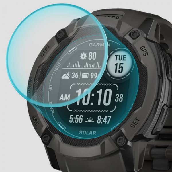 SZKŁO HARTOWANE SPIGEN GLAS.TR ”EZ FIT” 2-PACK GARMIN INSTINCT 2X SOLAR CLEAR