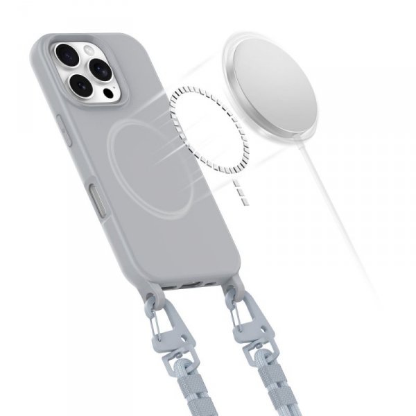 TECH-PROTECT MAGNECKLACE MAGSAFE IPHONE 16 PRO CRAYON GREY