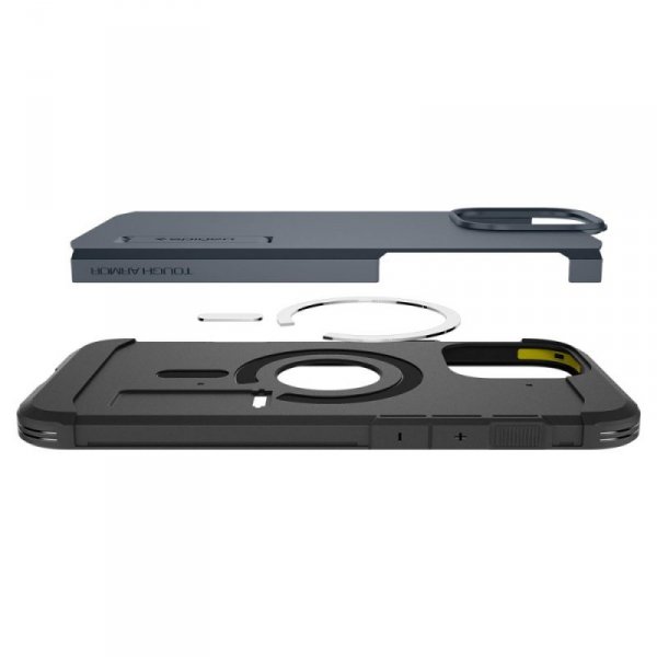 PANCERNE ETUI SPIGEN TOUGH ARMOR  MAG MAGSAFE IPHONE 16 PRO MAX METAL SLATE