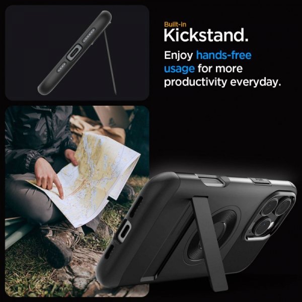 SPIGEN SLIM ARMOR MAG MAGSAFE IPHONE 16 PRO MAX BLACK