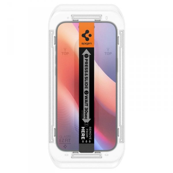 SZKŁO HARTOWANE SPIGEN GLAS.TR ”EZ FIT” IPHONE 16 PRO MAX CLEAR
