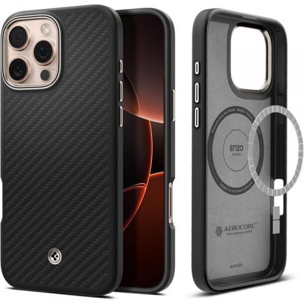 SPIGEN ENZO ARAMID MAG MAGSAFE IPHONE 16 PRO BLACK/NATURAL