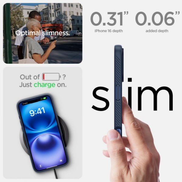 SPIGEN LIQUID AIR IPHONE 16 NAVY BLUE