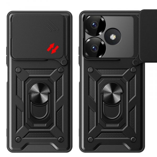 ETUI PANCERNE ETUI PLECKI NAKŁADKA CASE TECH-PROTECT   CAMSHIELD PRO XIAOMI REDMI 13 BLACK
