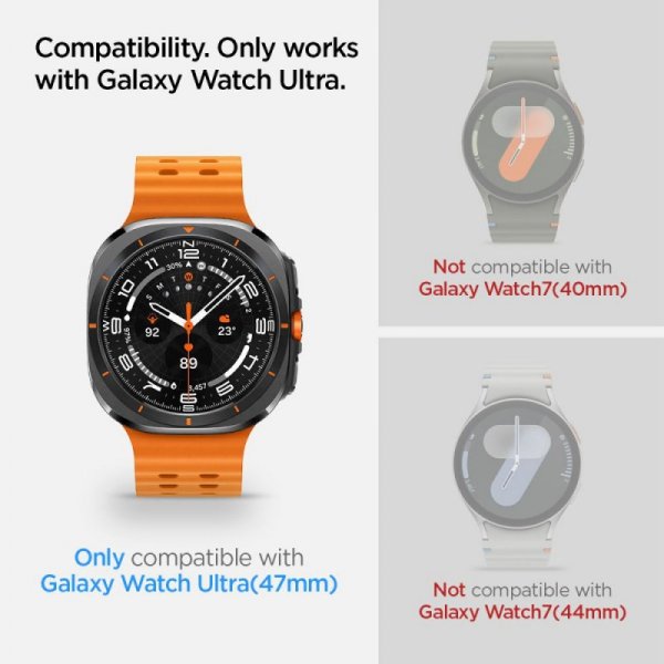 SZKŁO HARTOWANE SPIGEN GLAS.TR ”EZ-FIT” 2-PACK GALAXY WATCH ULTRA (47 MM) CLEAR