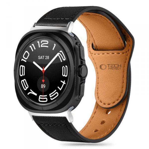 TECH-PROTECT LEATHERFIT SAMSUNG  GALAXY WATCH ULTRA (47 MM) BLACK