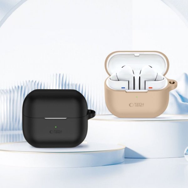 TECH-PROTECT SILICONE HOOK SAMSUNG  GALAXY BUDS 3 / 3 PRO CRAYON GREY