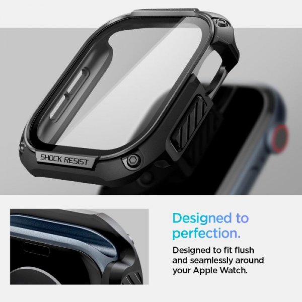 PANCERNE ETUI SPIGEN TOUGH ARMOR  APPLE WATCH 10 (46 MM) BLACK
