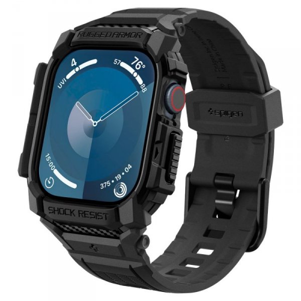 ETUI SPIGEN  RUGGED ARMOR ”PRO” APPLE WATCH 10 (42 MM) MATTE BLACK