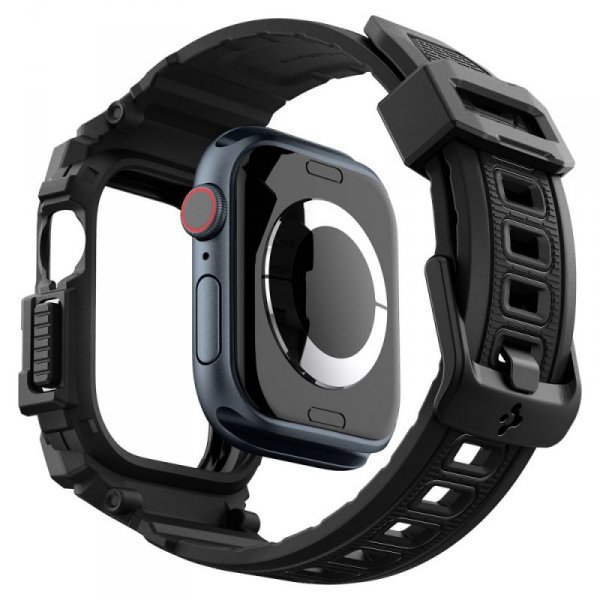 ETUI SPIGEN  RUGGED ARMOR ”PRO” APPLE WATCH 10 (42 MM) MATTE BLACK