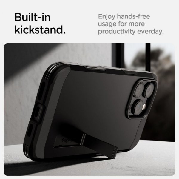 PANCERNE ETUI SPIGEN TOUGH ARMOR  ”T” MAG MAGSAFE IPHONE 16 PRO BLACK