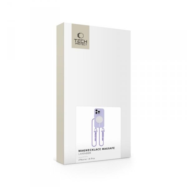 ETUI TECH-PROTECT  MAGNECKLACE MAGSAFE IPHONE 14 PRO LAVENDER