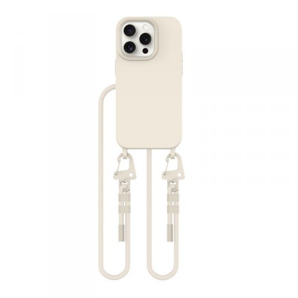 ETUI TECH-PROTECT  MAGNECKLACE MAGSAFE IPHONE 14 PRO COSMIC LATTE