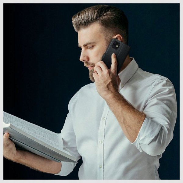 ETUI FUTERAŁ OTWIERANE KSIĄŻKOWE ETUI FUTERAŁ TECH-PROTECT  WALLET SAMSUNG GALAXY S24 FE BLACK