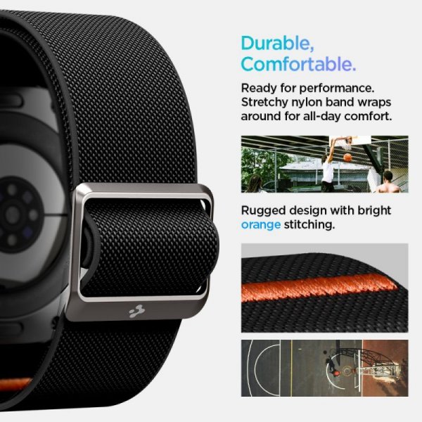 Pasek Spigen Fit Lite do Samsung Galaxy Watch Ultra (47 mm) – Czarny (Black)