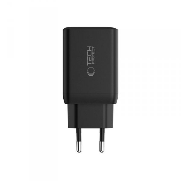 TECH-PROTECT NC45W-GAN 2-PORT ŁADOWARKA SIECIOWA  PD45W BLACK