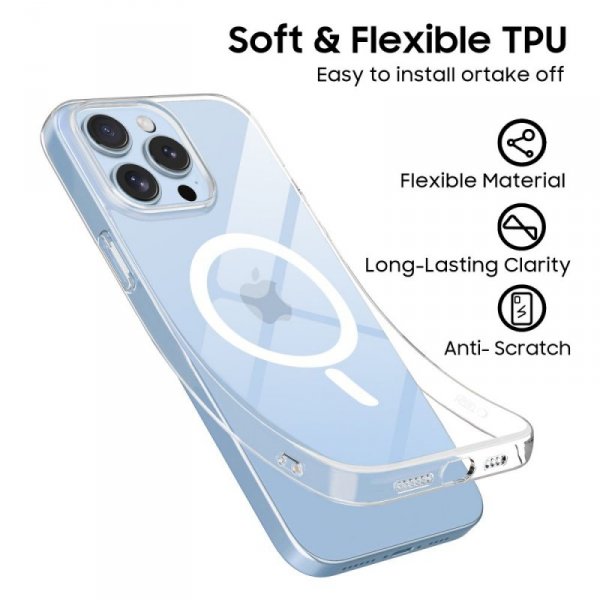 ETUI CASE PLECKI TECH-PROTECT  FLEXAIR MAGSAFE IPHONE 13 PRO MAX CLEAR