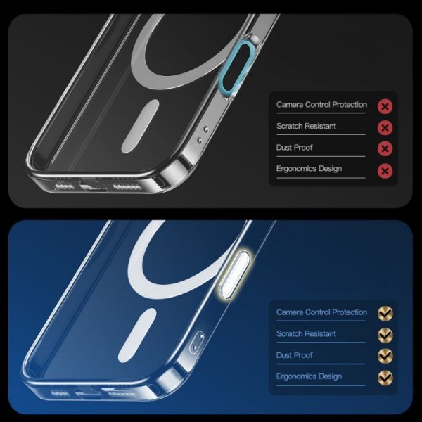 TECH-PROTECT FLEXAIR HYBRID CC MAGSAFE IPHONE 16 CLEAR