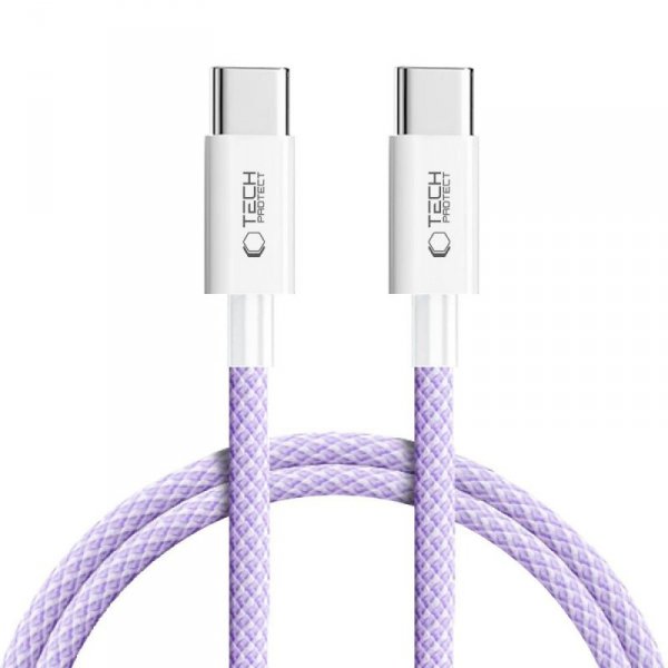 TECH-PROTECT ULTRABOOST LITE TYPE-C KABEL  PD60W/3A 100CM MAUVE