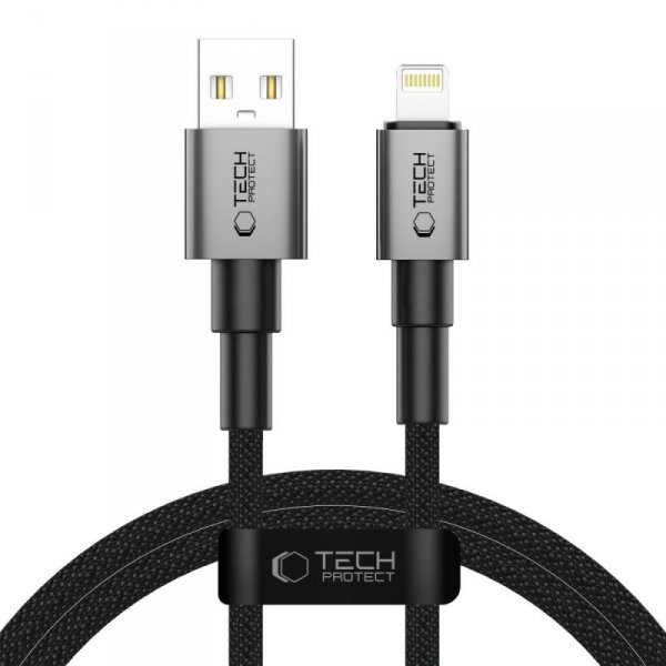 TECH-PROTECT ULTRABOOST DNA LIGHTNING KABEL  15W/2.4A 100CM IRON GREY