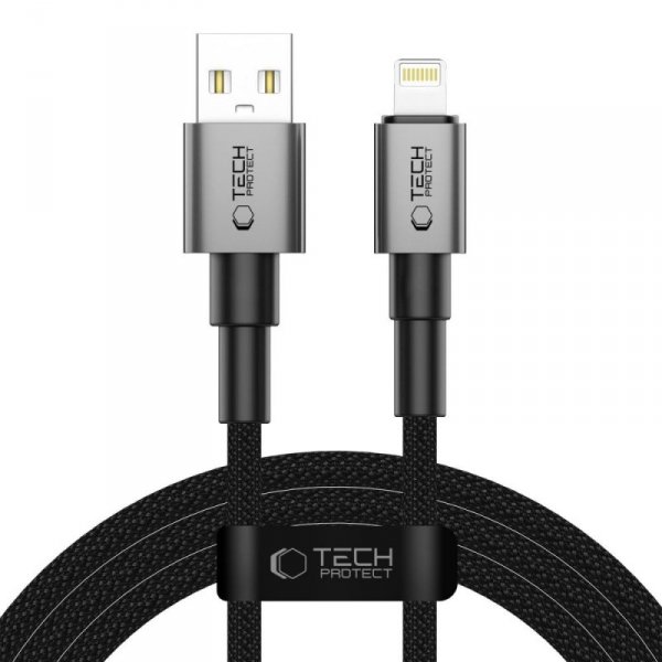 TECH-PROTECT ULTRABOOST DNA LIGHTNING KABEL  15W/2.4A 200CM IRON GREY