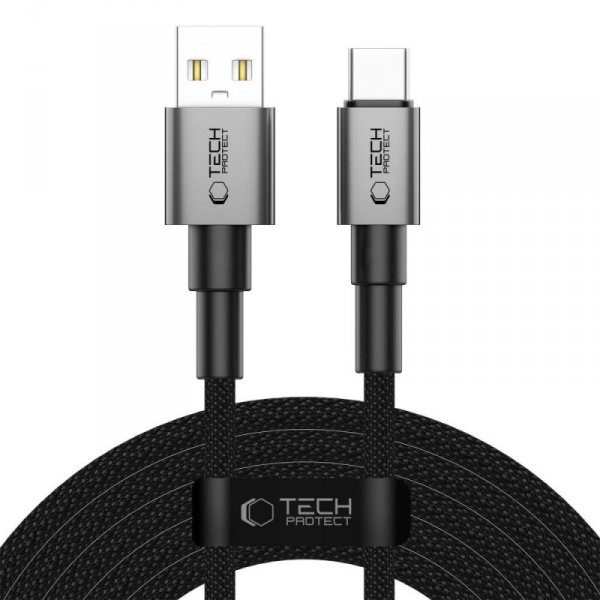 TECH-PROTECT ULTRABOOST DNA TYPE-C KABEL  15W/3A 300CM IRON GREY