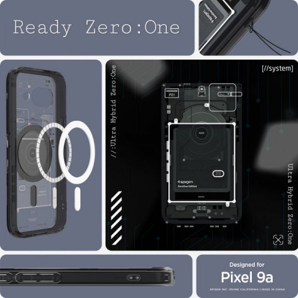 SPIGEN ULTRA HYBRID MAG MAGSAFE GOOGLE PIXEL 9A ZERO ONE BLACK