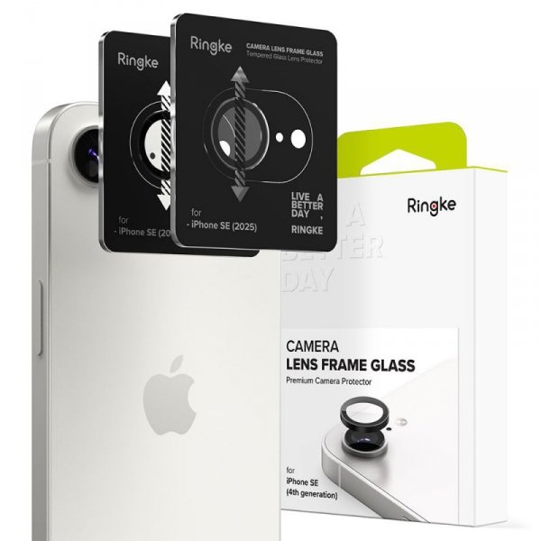OSŁONA APARATU RINGKE CAMERA FRAME PROTECTOR 2-PACK IPHONE 16E BLACK
