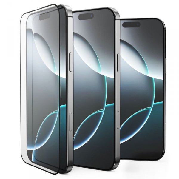 SZKŁO HARTOWANE TECH-PROTECT GLASS FIT+ 2-PACK IPHONE 13 / 13 PRO / 14 / 16E BLACK