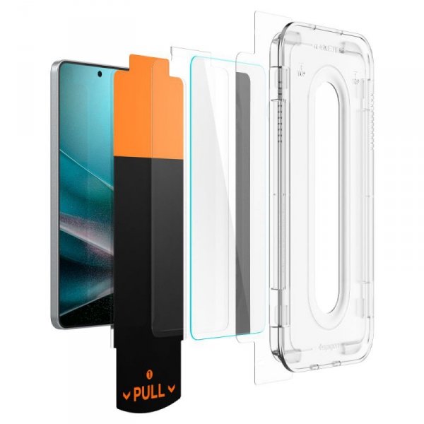 SZKŁO HARTOWANE SPIGEN GLAS.TR ”EZ FIT PRO” GALAXY S25 EDGE CLEAR