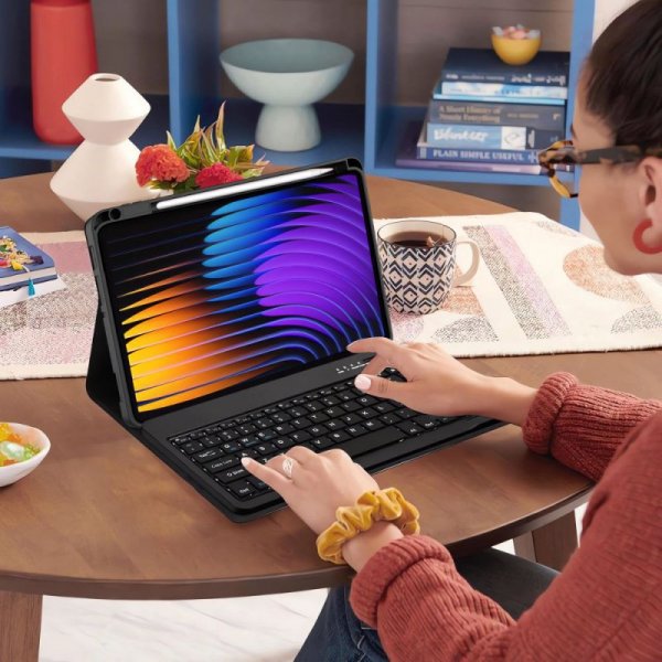 Etui z Klawiaturą Tech-Protect SC Pen do Xiaomi Pad 7 / 7 Pro – Czarne