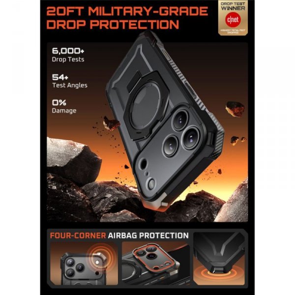 Etui Supcase UB Grip Mag MagSafe iPhone 17 Pro Black