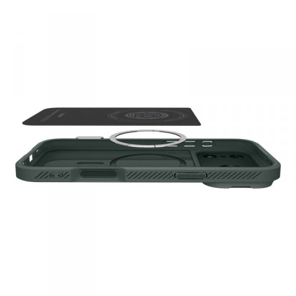 Etui Spigen Optik Armor Mag MagSafe do iPhone 17 Pro Abyss Green (Morska Zieleń)
