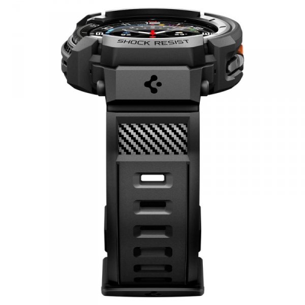 Etui z Paskiem Spigen Rugged Armor Pro do Samsung Galaxy Watch 8 Classic (46mm) – Matowy Czarny