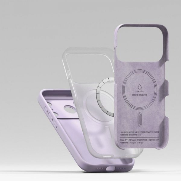 RINGKE SILICONE MAGNETIC MAGSAFE IPHONE 17 PRO LIGHT PURPLE