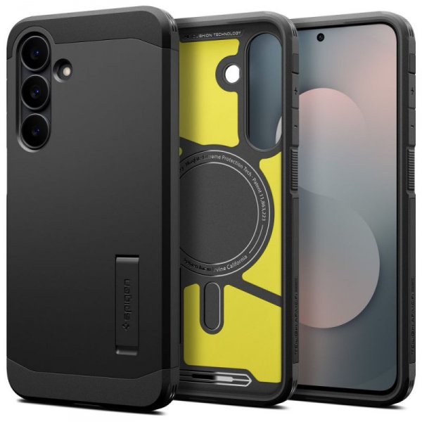 Pancerne Etui Spigen Tough Armor Mag MagSafe do Samsung Galaxy S25 FE Black