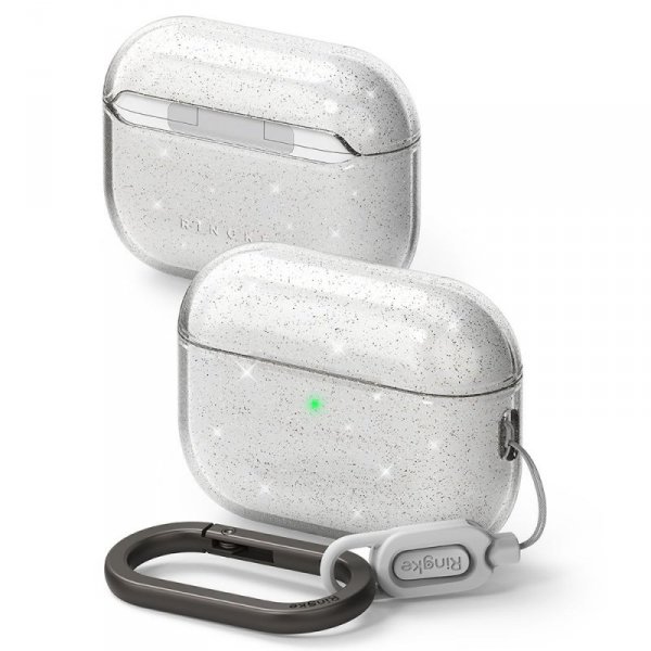 Etui Ringke Air do Apple AirPods Pro 3 – Glitter Clear Przezroczyste z brokatem