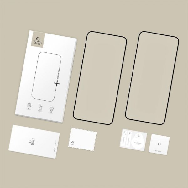 Szkło Hartowane do Xiaomi 15T / 15T Pro Tech-Protect Glass Fit+ 2-Pack Black