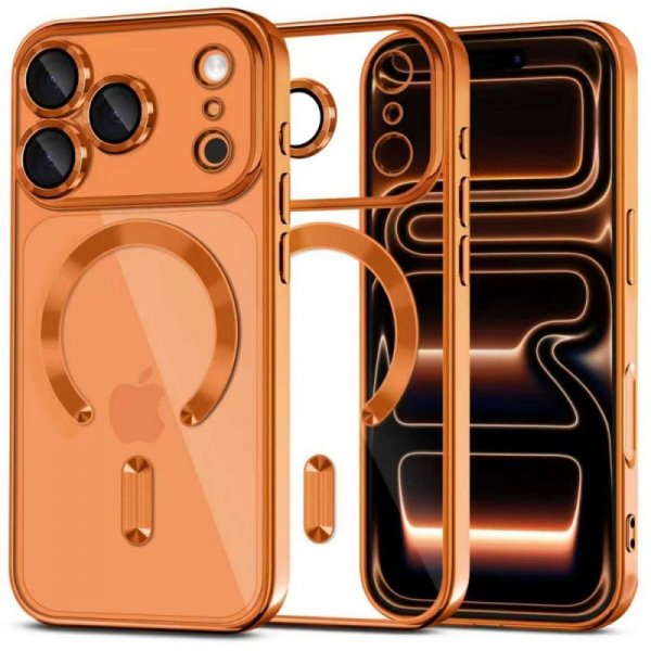 Etui Magnetyczne Tech-Protect MagFlex MagSafe do iPhone 17 Pro Shiny Cosmic Orange