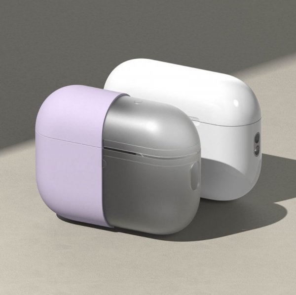 Silikonowe Etui do AirPods Pro 3 Ringke Silicone Lawendowe Purple Jasnofioletowy
