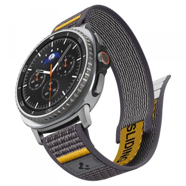 Etui z paskiem Spigen Athlex Air do Samsung Galaxy Watch 8 / Classic – Szary (Active Grey)