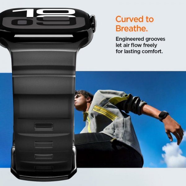 Pasek Spigen WBS2 do Apple Watch 11/10/9/Ultra 1/2 (44/45/46/49mm) – Czarny