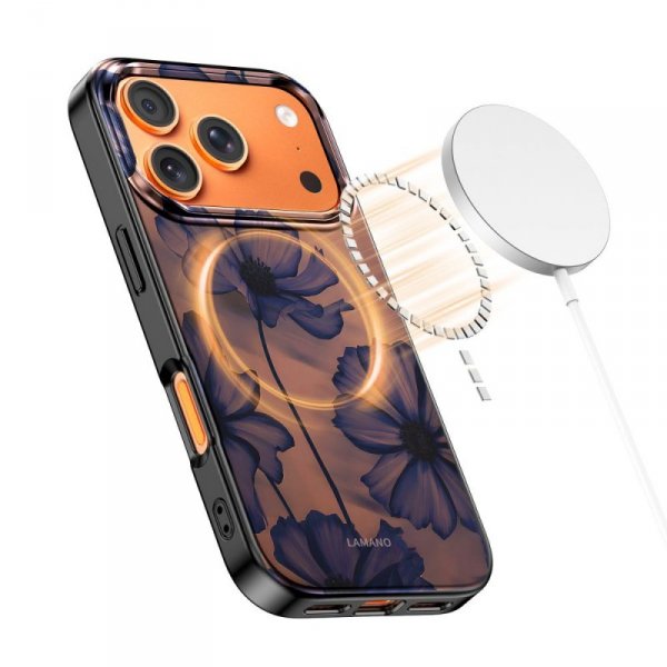 Tech-Protect Lamano MagSafe do iPhone 17 Pro Max – Eleganckie Etui Aksamitna Czerń