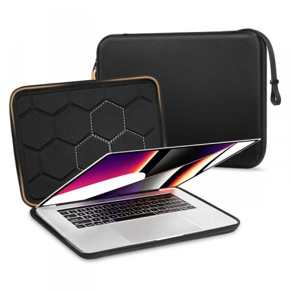 Sztywne Etui Tech-Protect HardPouch do Laptopa 15-16 Cali Black/Orange