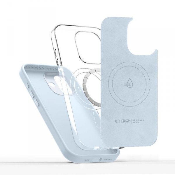 Etui Magnetyczne Tech-Protect Uniq MagSafe do iPhone 17 Mist Blue (Błękitny)