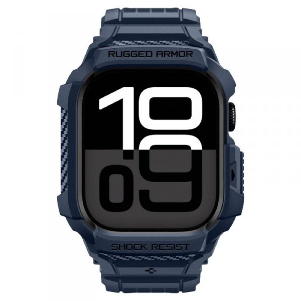 Etui z Paskiem Spigen Rugged Armor Pro V2 do Apple Watch 10/11 (42mm) – Granatowe