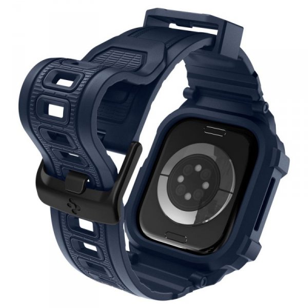 Etui z Paskiem Spigen Rugged Armor Pro V2 do Apple Watch 10/11 (42mm) – Granatowe