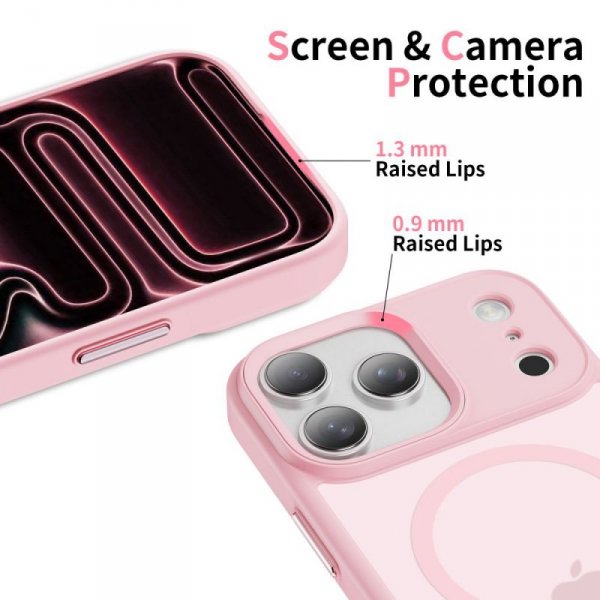 Etui do iPhone 17 Pro Max Tech-Protect MagMat MagSafe – Matte Pink / Różowe