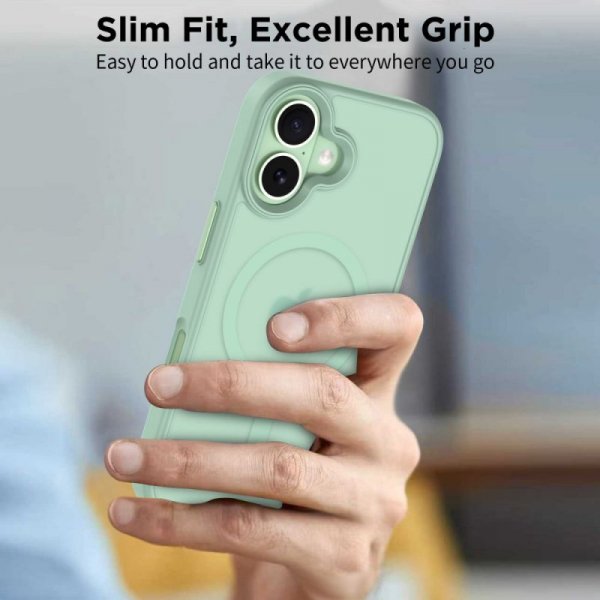 Etui Magnetyczne Tech-Protect MagMat MagSafe do iPhone 17 Matte Sage (Matowa Szałwia)