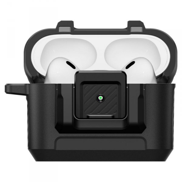 Etui Spigen Lock Fit do Apple AirPods Pro 3 – Matowy Czarny